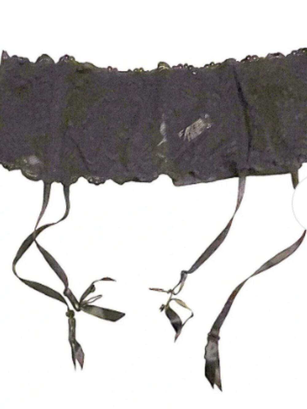 Cacique Black Lace Garter Belt Size 26/28